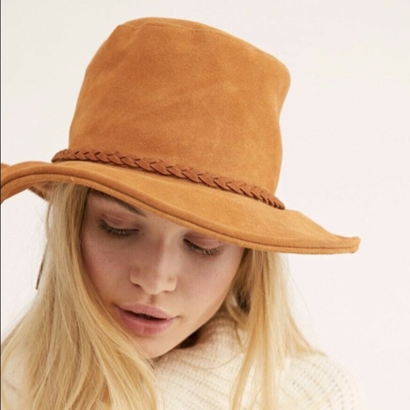 Free People Accessories - Free People Tennessee Rancher Hat brown tan Suede Braided
